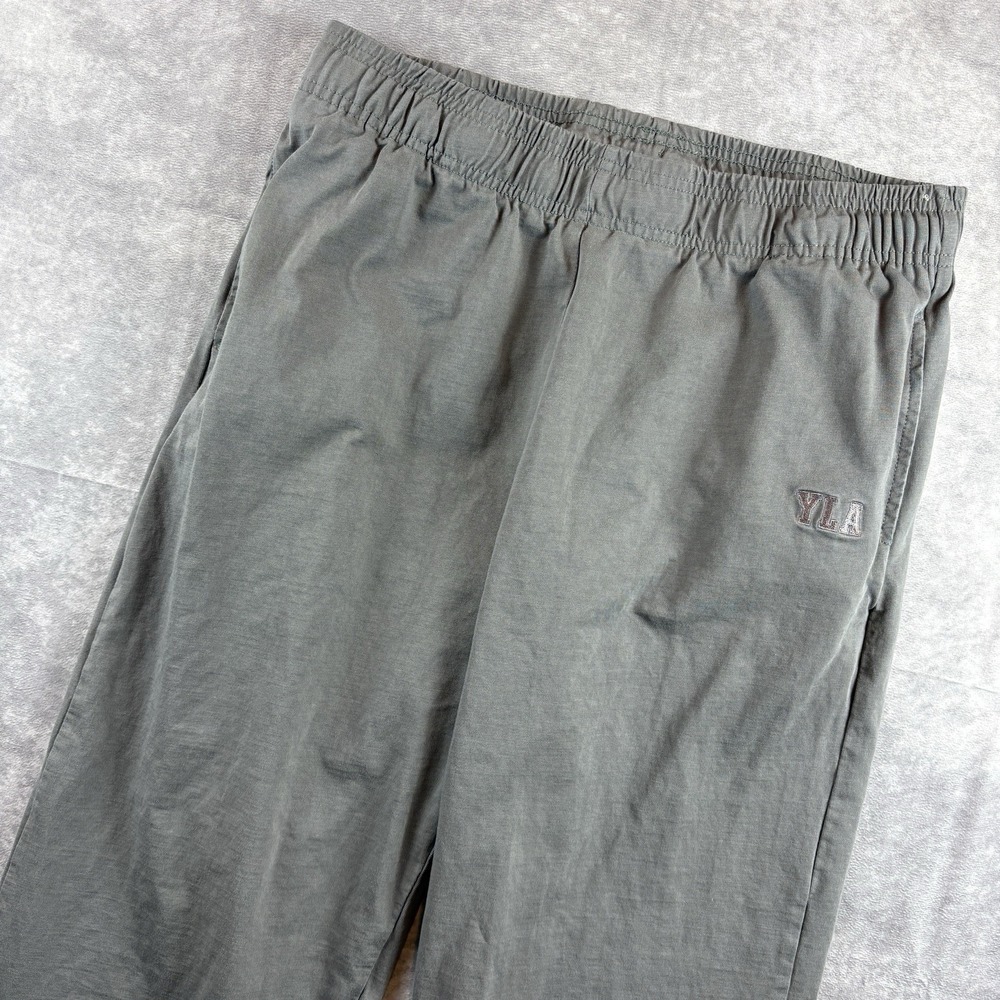 YoungLA Joggers Mens XL Gray Track Pants Windbreaker Workout Activewear